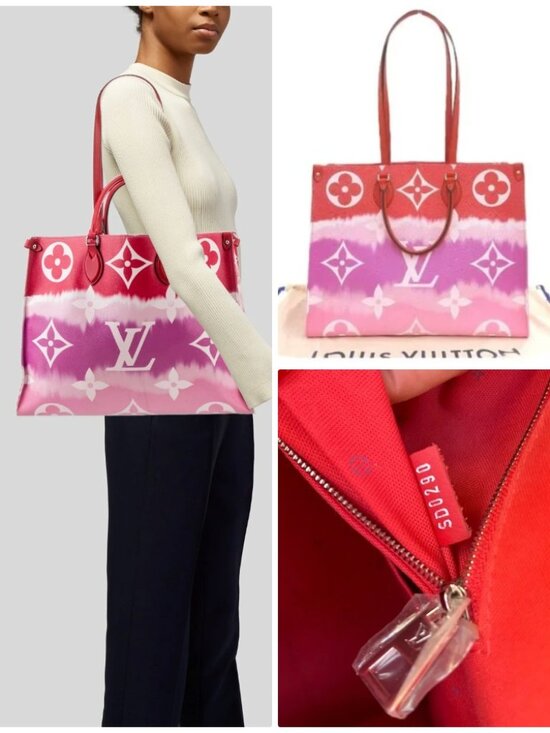 Louis Vuitton Handbags - Auc Louis Vuitton Monogram Giant Escale OnTheGo GM 2WAY Bag Rouge SD0290